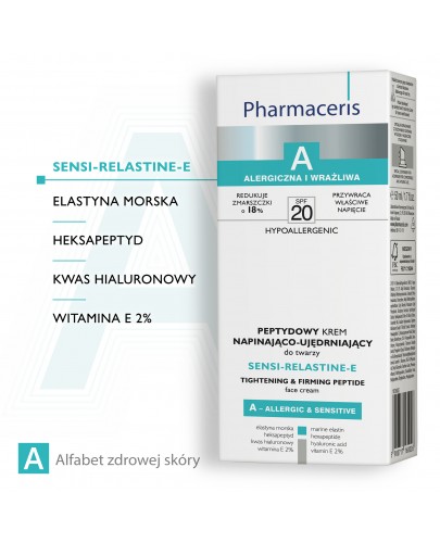 Pharmaceris A Sensi-Relastine-E krem peptydowy SPF20 napinająco ujędrniający 50 ml