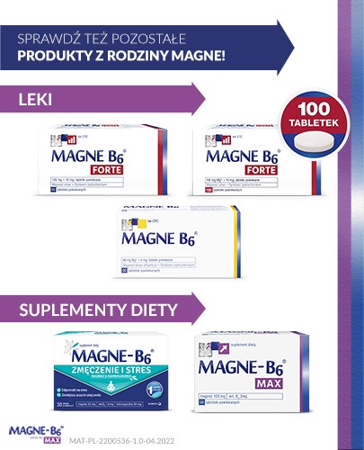 Magne-B6 Max Magnez + Witamina B6 50 tabletek