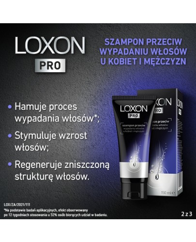 Sanofi Loxon Pro szampon przeciw wypadaniu włosów u kobiet i mężczyzn 150 ml