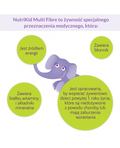 NutriKid Multi Fibre o smaku truskawkowym płyn 200 ml