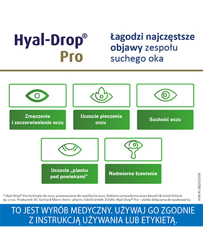 Hyal-Drop Pro krople do oczu 10 ml