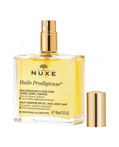 Nuxe Huile Prodigieuse suchy olejek do pielęgnacji twarzy, ciała i włosów 50 ml [Nowa formuła]