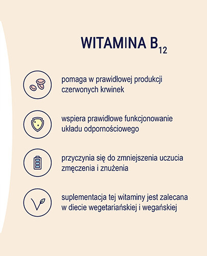 Naturell witamina B12 60 tabletek