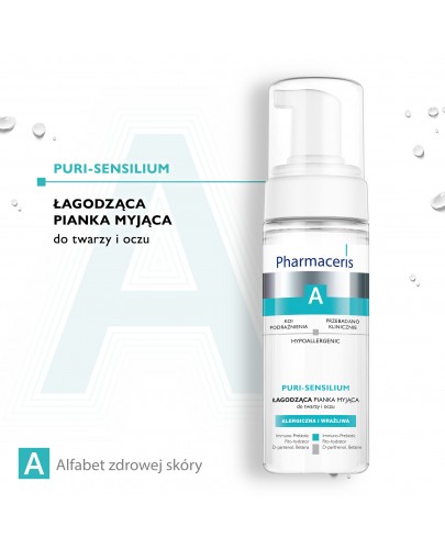 Pharmaceris A Puri-Sensilium pianka łagodząca do mycia twarzy i oczu 150 ml