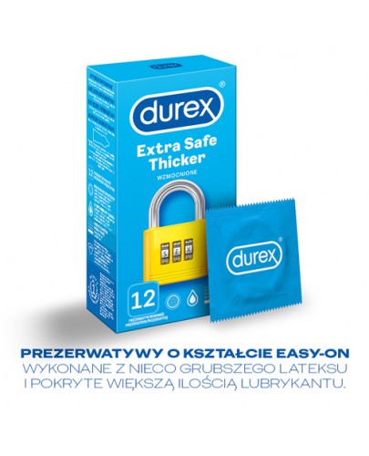 Durex Extra Safe Thicker prezerwatywy 12 sztuk