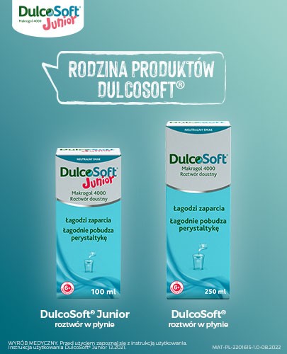 DulcoSoft Junior Makrogol 4000 na zaparcia 100 ml
