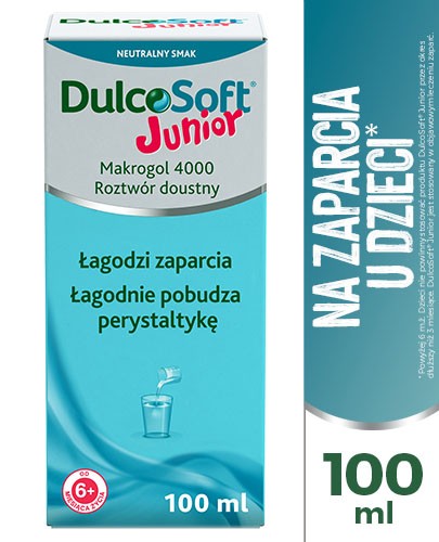DulcoSoft Junior Makrogol 4000 na zaparcia 100 ml