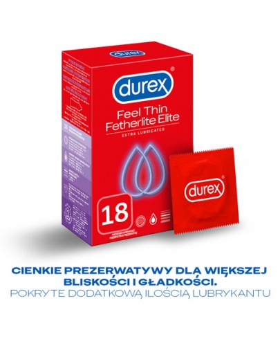 Durex Feel Thin Fetherlite Elite prezerwatywy 18 sztuk
