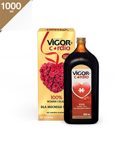 Vigor+ Cardio tonik witaminowy 1000 ml [Wzbogacona formuła]
