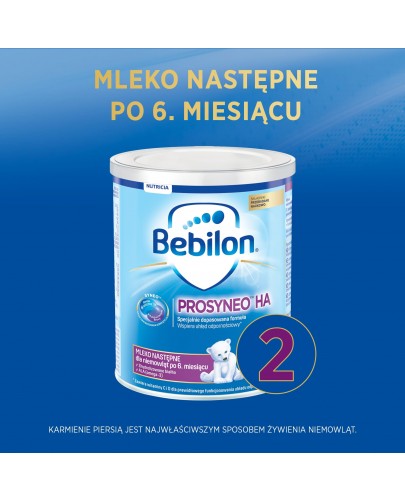 Bebilon Prosyneo HA 2 mleko następne dla niemowląt po 6 miesiącu 400 g