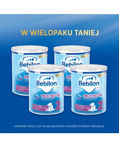 Bebilon Prosyneo HA 2 mleko następne dla niemowląt po 6 miesiącu 400 g