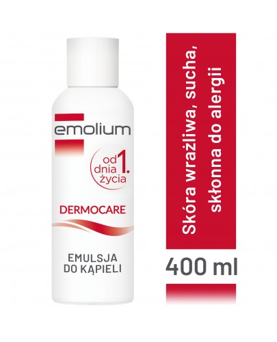 Emolium Dermocare emulsja do kąpieli 400 ml [Kup produkt marki Emolium i dodaj do koszyka chusteczki WaterWipes 10szt. GRATIS!]