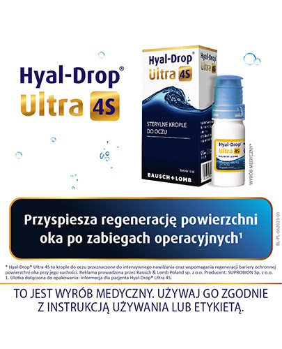 Hyal-Drop Ultra 4S intensywnie nawilżające krople do oczu 10 ml