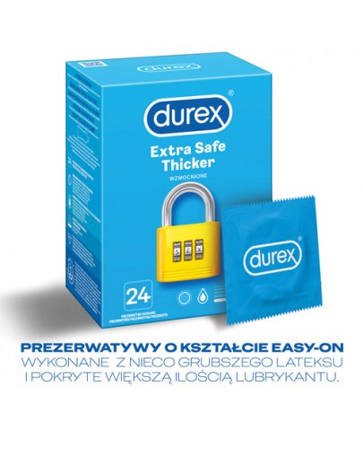 Durex Classic Extra Safe prezerwatywy 24 sztuki