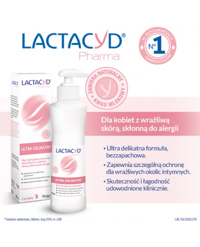 Lactacyd Pharma płyn ginekologiczny ultra-delikatny 250 ml
