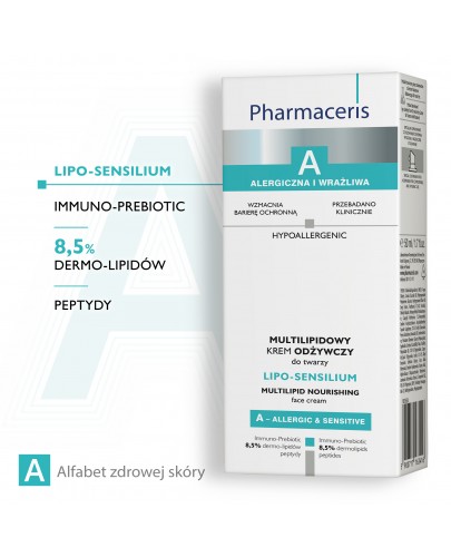 Pharmaceris A Lipo Sensilium krem multilipidowy odżywczy do twarzy 50 ml