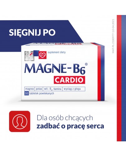 Magne-B6 Cardio Suplement diety magnez 50 tabletek