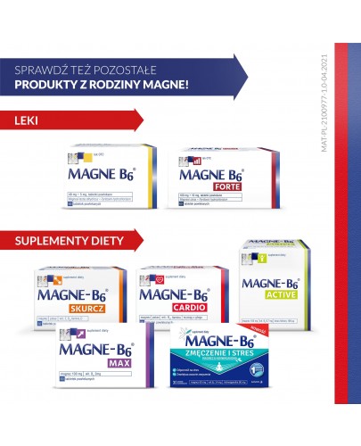 Magne-B6 Cardio Suplement diety magnez 50 tabletek