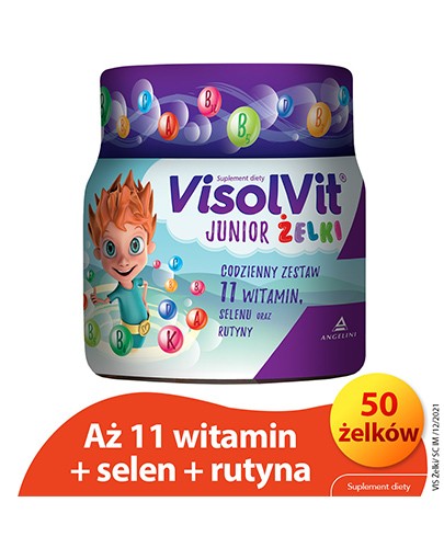 Visolvit Junior żelki dla dzieci powyżej 3 roku życia 50 sztuk