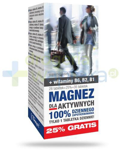 podgląd produktu Magnez dla aktywnych 28 tabletek + 7 tabletek [GRATIS]