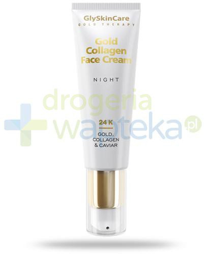 GlySkinCare Gold Collagen Face Cream Night kolagenowy krem do twarzy ze złotem na noc 50 ... 