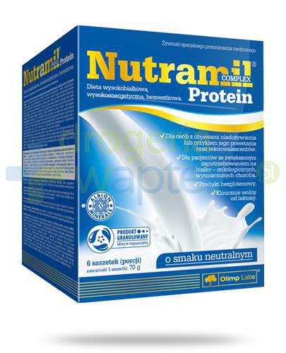 Nutramil Complex Protein preparat odżywczy o smaku neutralnym 6 saszetek 