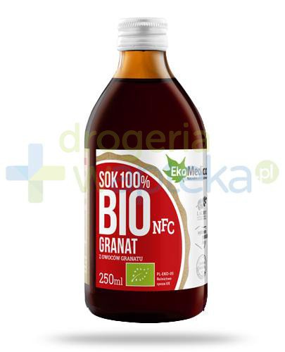 podgląd produktu Eka Medica Granat Bio sok 100% purre z owoców granatu 250 ml 