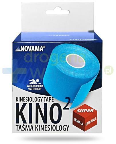 podgląd produktu Novama Kino2 taśma do kinesiotapingu 5cm x 5m kolor niebieski 1 sztuka