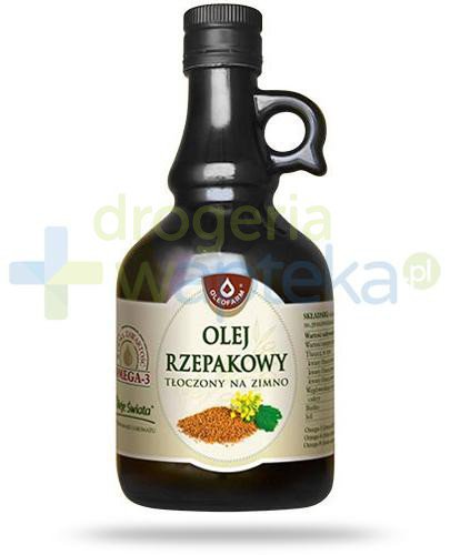 podgląd produktu Oleofarm olej rzepakowy tłoczony na zimno, płyn 500 ml