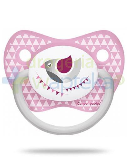podgląd produktu Canpol Babies smoczek silikonowy anatomiczny let's celebrate różowy 0-6mc 1 sztuka [23/279]