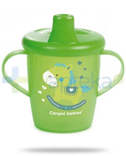 podgląd produktu Canpol Babies Haberman dla canpol babies kubek niekapek dla dzieci 9m+ zielony konik 250 ml [31/200]