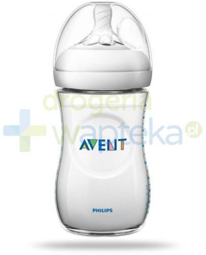 Avent Philips Natural butelka dla niemowląt 260 ml ze smoczkiem o wolnym wypływie 1m+ [S... 