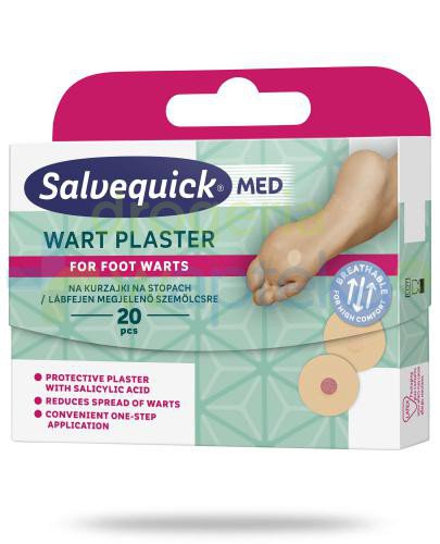 podgląd produktu Salvequick Med Wart plastry na kurzajki 20 sztuk