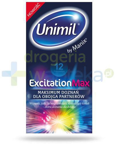 podgląd produktu Unimil Excitation Max prezerwatywy 12 sztuk