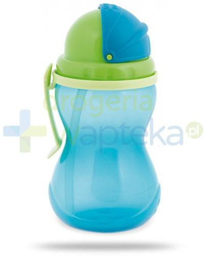 Canpol Babies bidon ze składaną rurką dla dzieci 12m+ niebieski 370 ml [56/113_blu] 