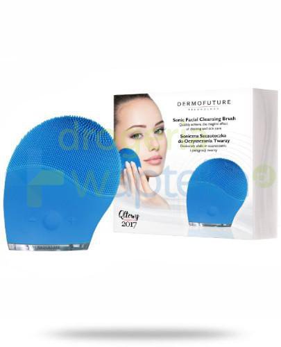 podgląd produktu DermoFuture Soniczna szczoteczka do oczyszczania twarzy niebieska 1 sztuka