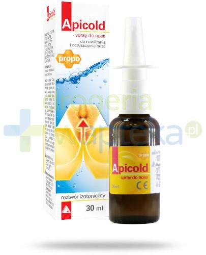 Apicold Propo spray do nosa do nawilżania i oczyszczania nosa 30 ml 