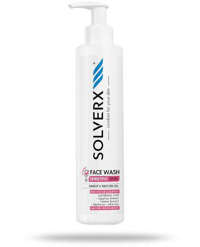 Solverx Sensitive Skin Woman żel do mycia twarzy oraz demakijażu twarzy i oczu 200 ml 
