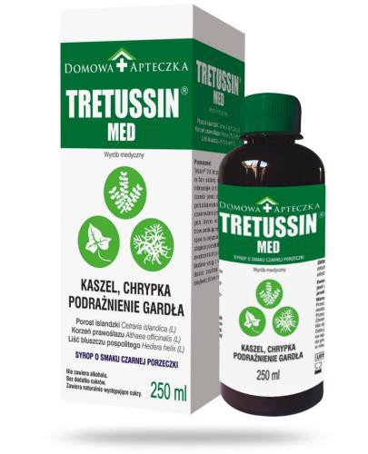 podgląd produktu Tretussin Med o smaku czarnej porzeczki syrop 250 ml