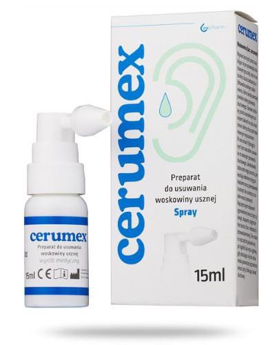 podgląd produktu Cerumex spray do usuwania woskowiny usznej 15 ml
