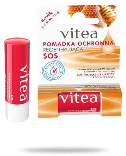 podgląd produktu Vitea pomadka ochronna sos regenerująca 4,9 g