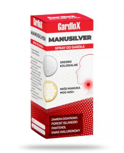 podgląd produktu Gardlox Manusilver spray do gardła 30 ml