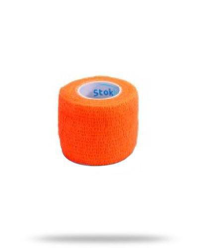 podgląd produktu Stokban bandaż elastyczny samoprzylepny pomarańczowy 5cm x 4,5m 1 sztuka