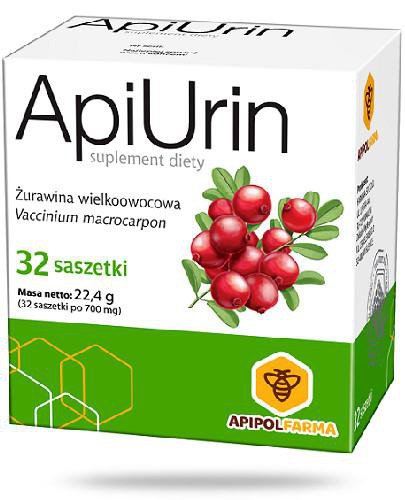 podgląd produktu Apiurin Żurawina wielkoowocowa 32 saszetki