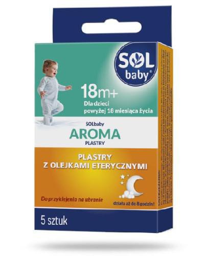 podgląd produktu SOLbaby Aroma plastry z olejkami eterycznymi dla dzieci po 18 miesiącu 5 sztuk