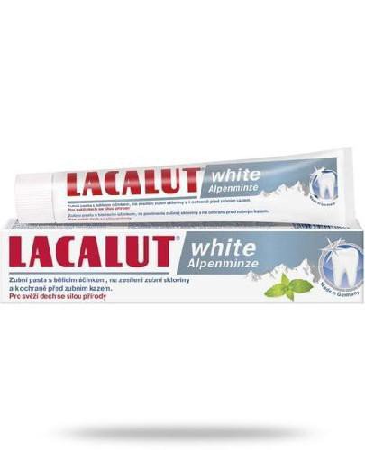 podgląd produktu Lacalut White Alpenminze pasta do zębów 75 ml
