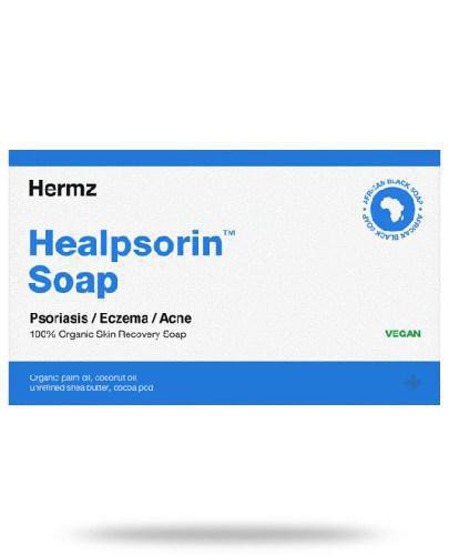 podgląd produktu Healpsorin Soap czarne mydło afrykańskie na łuszczycę i trądzik 100 g