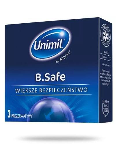 podgląd produktu Unimil B.Safe prezerwatywy 3 sztuki