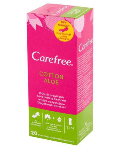 podgląd produktu Carefree Cotton Aloe wkładki higieniczne 20 sztuk