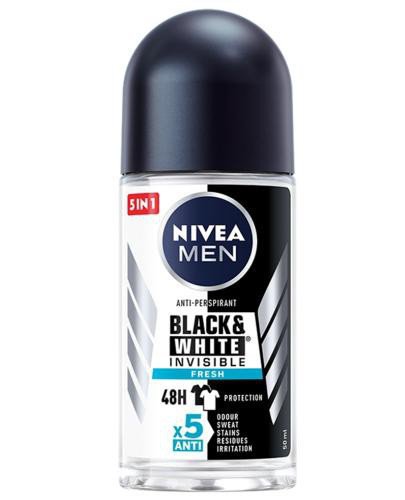 podgląd produktu Nivea Men Black&White Invisible Fresh antyperspirant w kulce 50 ml